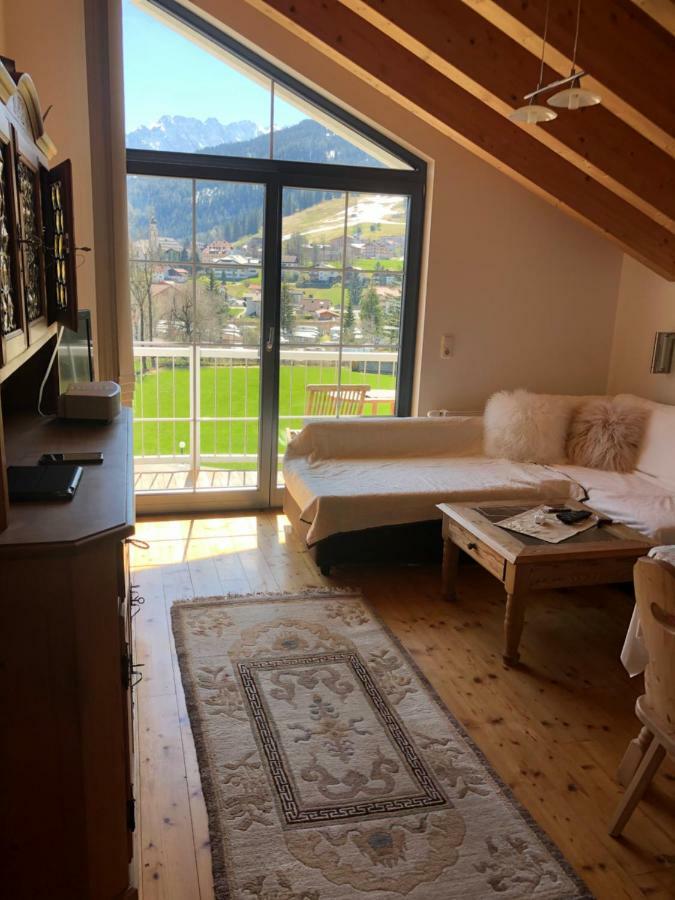 Panoramablick Lägenhet Lermoos Exteriör bild